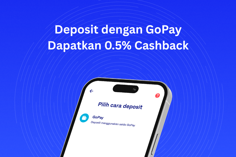 Dapatkan 0.5% Cashback Setiap Deposit dengan GoPay